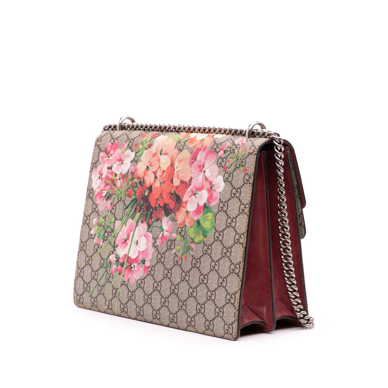 Gucci Medium GG Supreme Blooms Dionysus Shoulder Bag Bruin