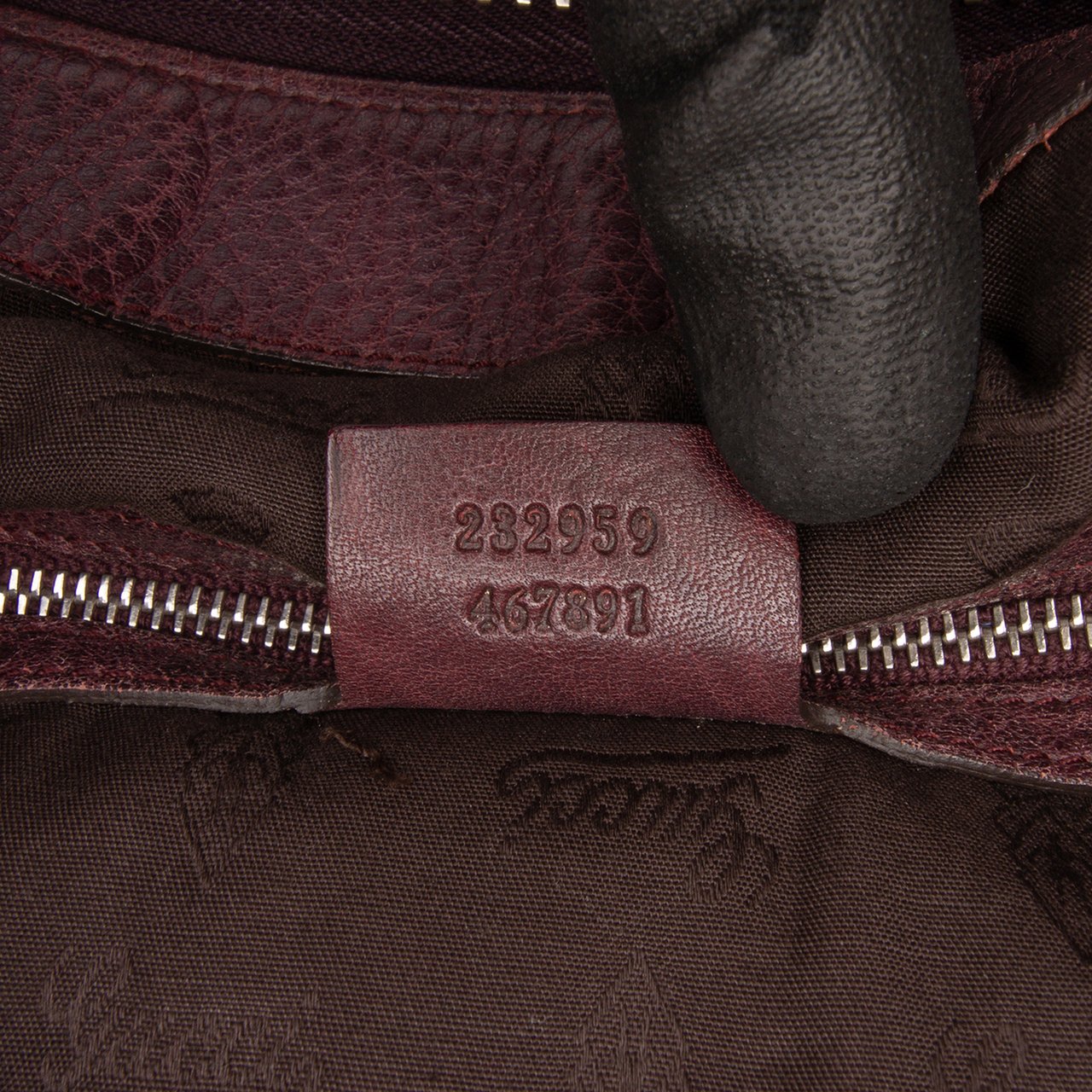 Gucci Medium GG Canvas Bamboo Bar Tote Bruin