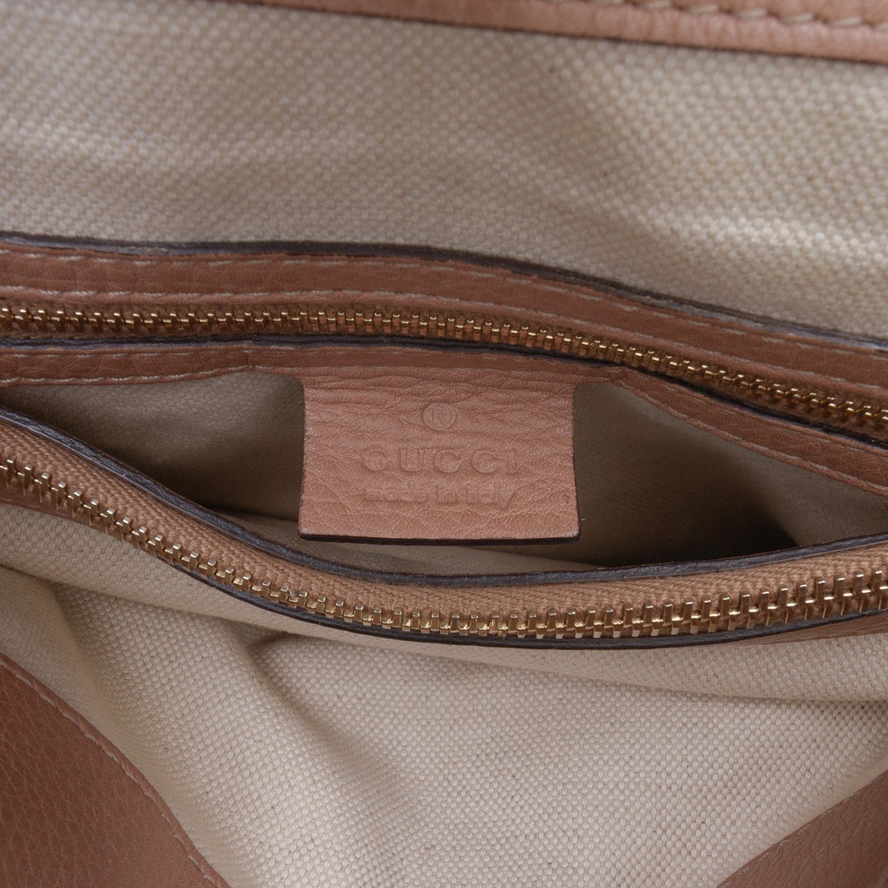 Gucci Medium Leather Bella Tote Roze
