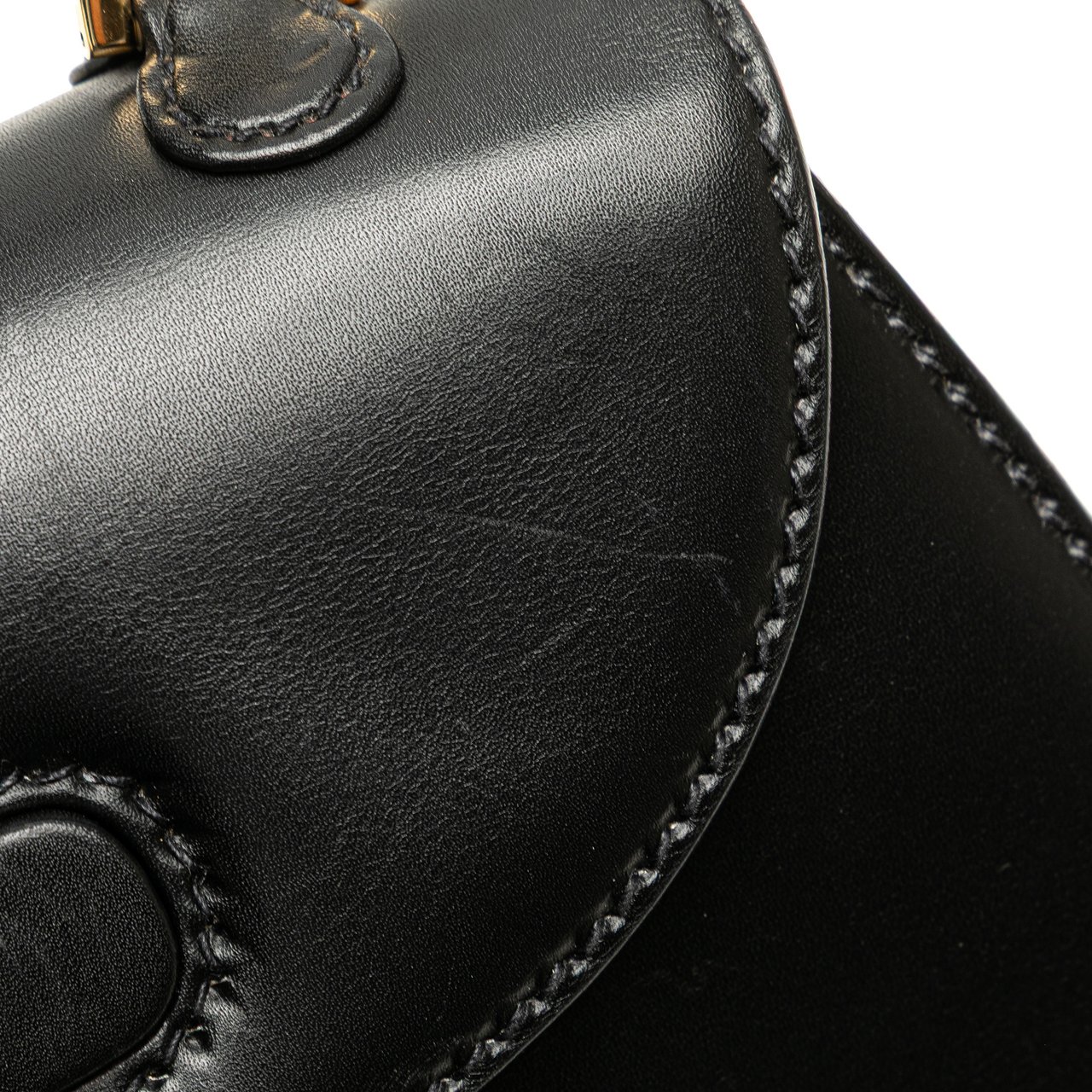 Gucci Calfskin Bamboo Night Zwart