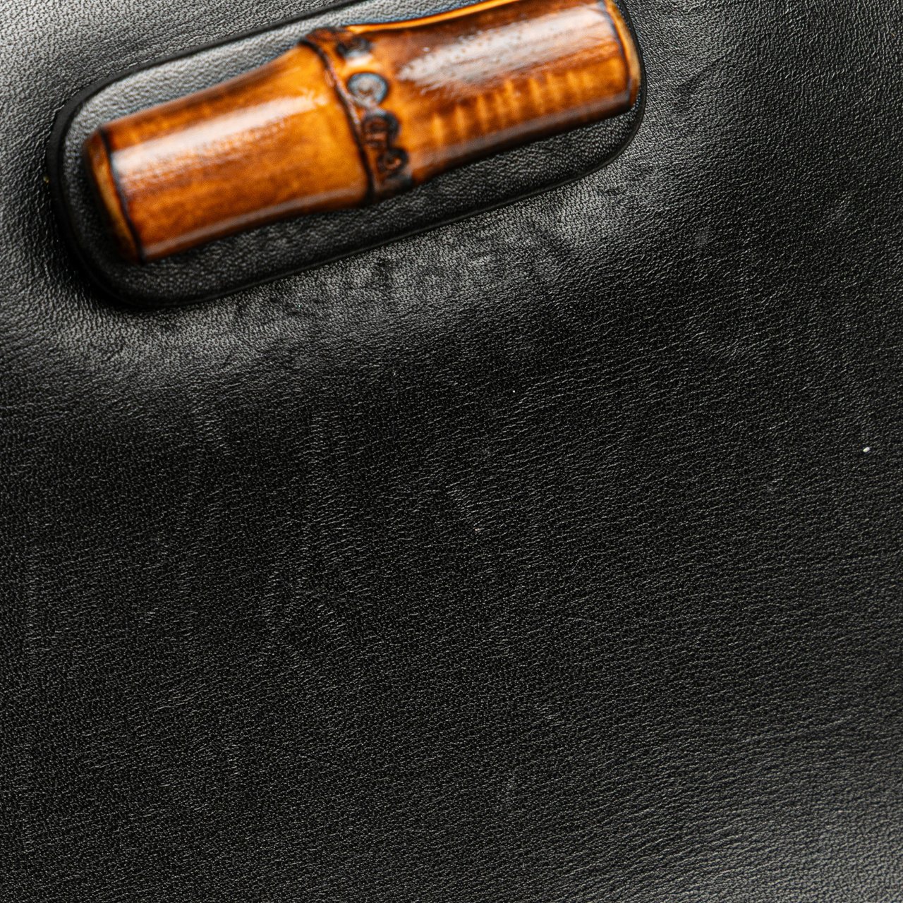 Gucci Calfskin Bamboo Night Zwart