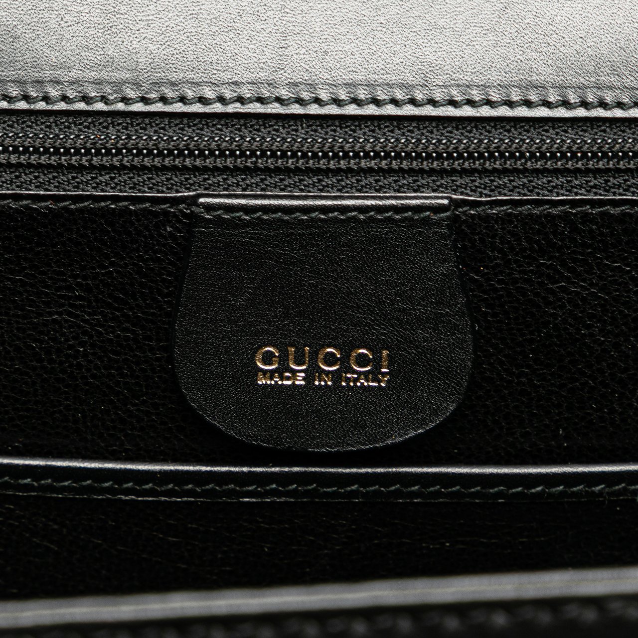 Gucci Calfskin Bamboo Night Zwart