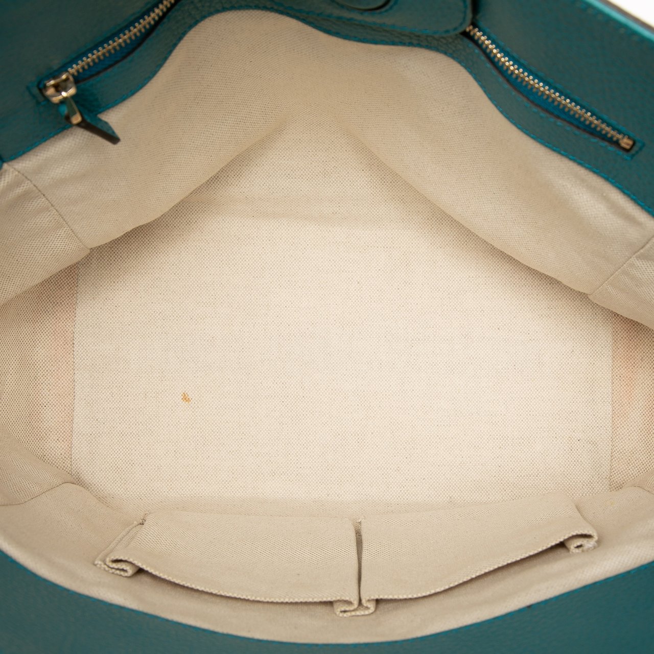 Gucci Medium Leather Swing Tote Blauw