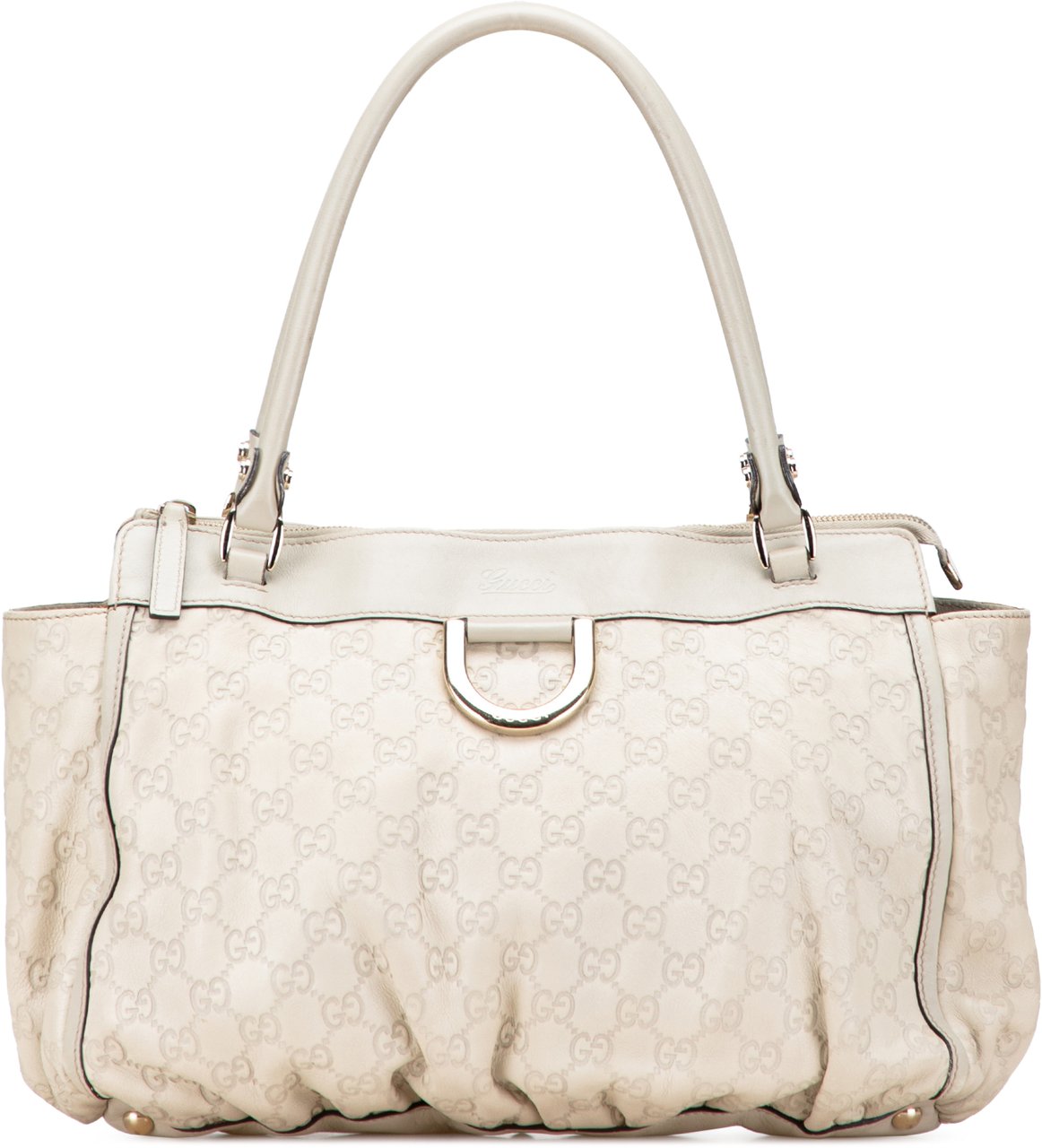 Gucci Guccissima Abbey D Ring Tote Wit