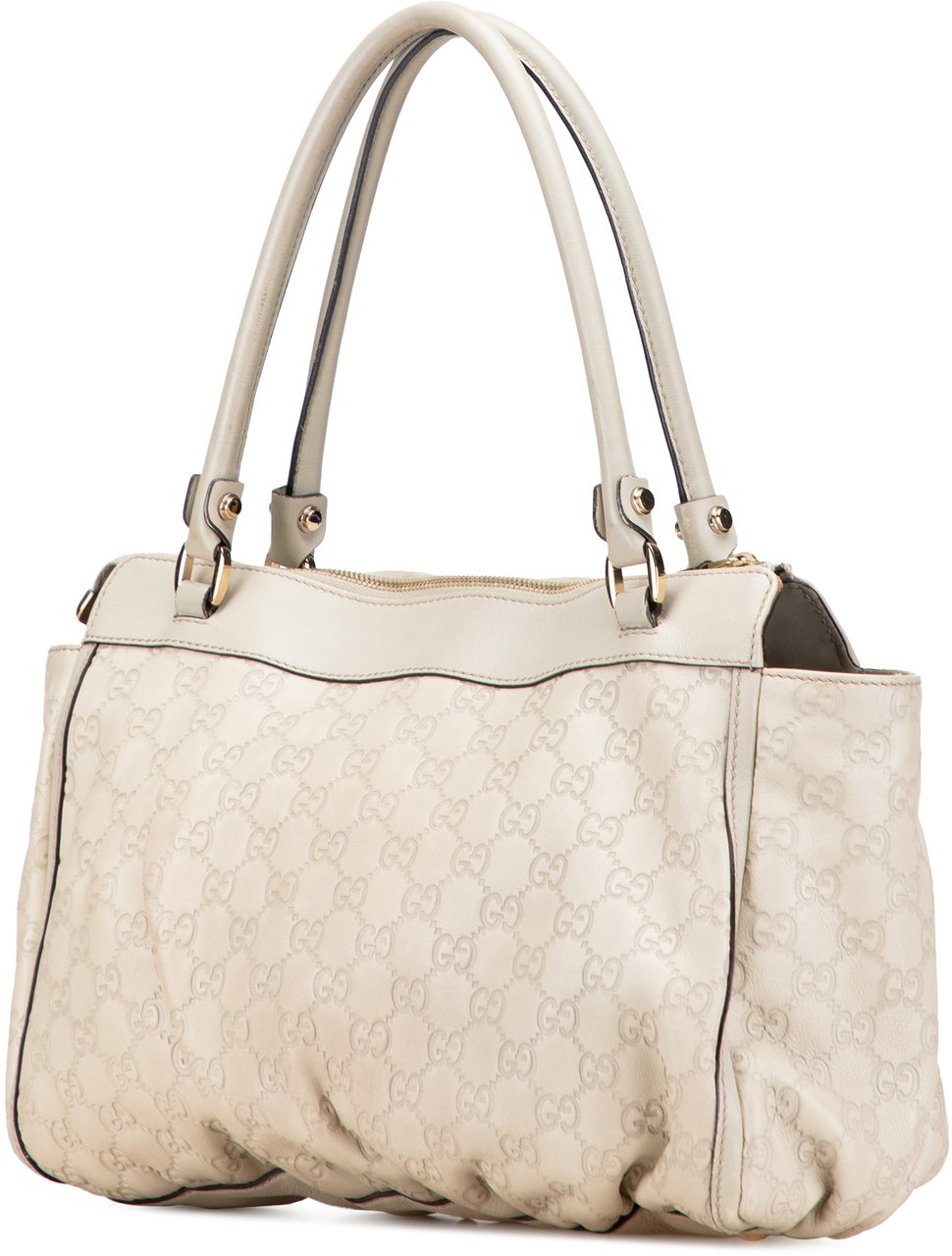 Gucci Guccissima Abbey D Ring Tote Wit