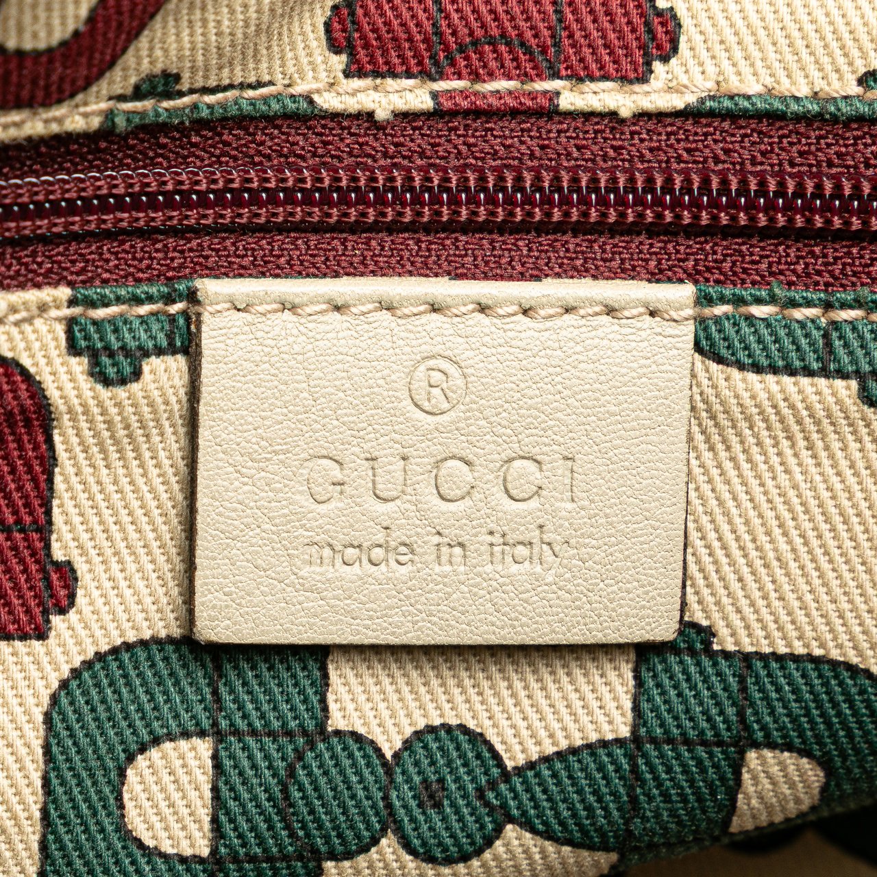 Gucci Guccissima Abbey D Ring Tote Wit