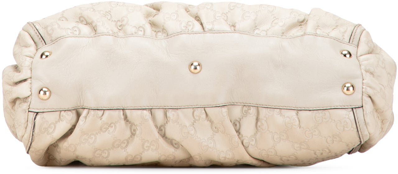 Gucci Guccissima Abbey D Ring Tote Wit