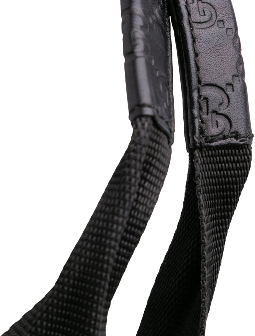 Gucci Guccissima Trimmed Denim Tote Zwart