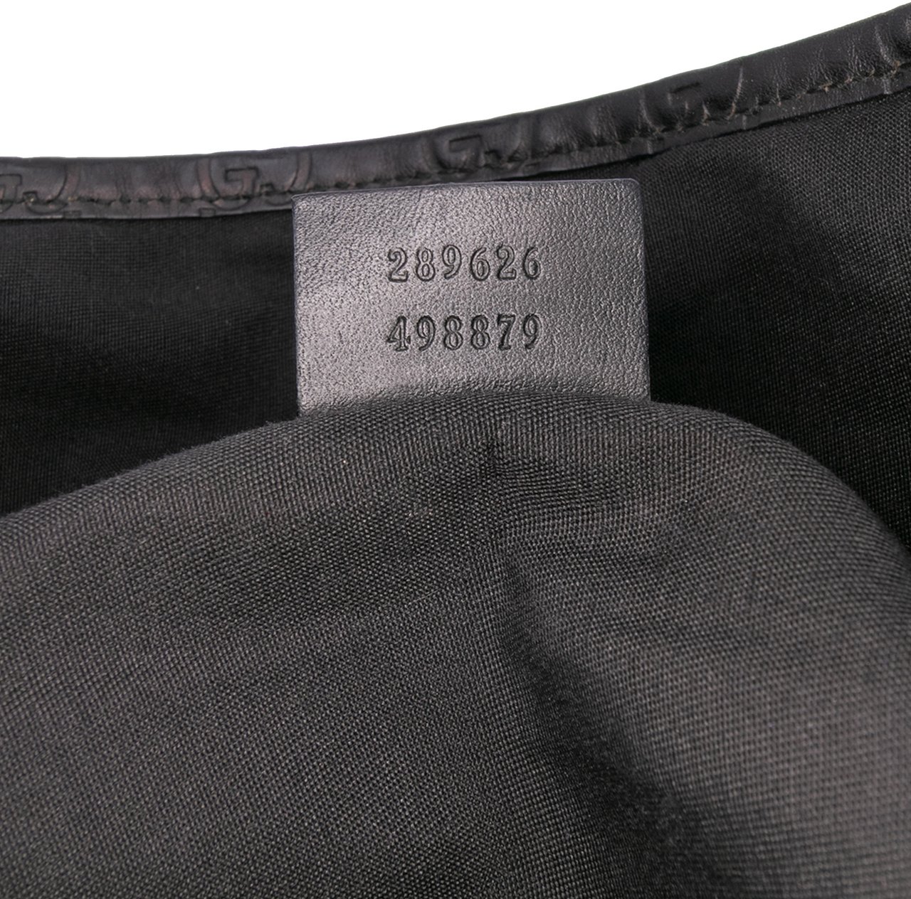 Gucci Guccissima Trimmed Denim Tote Zwart