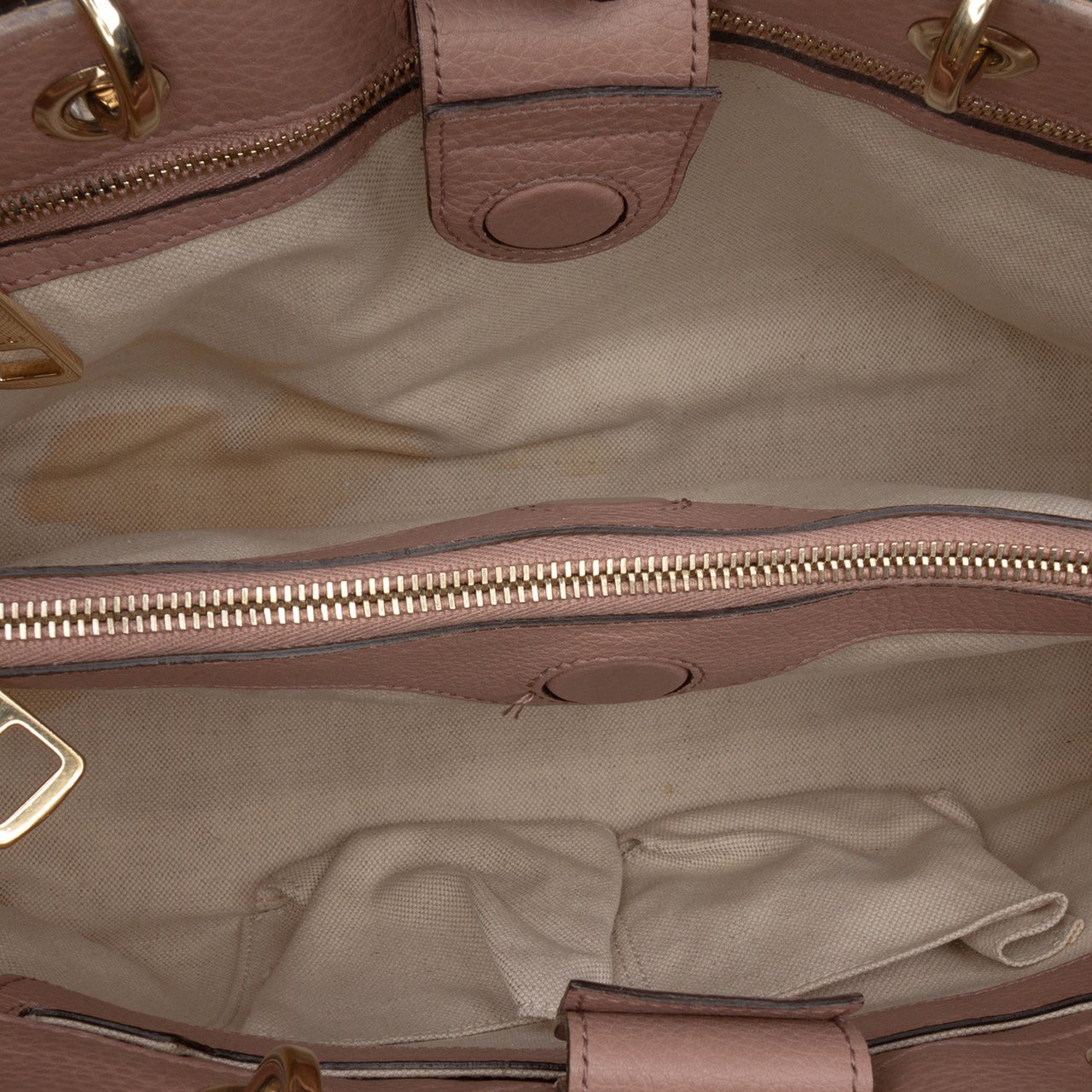 Gucci Medium Calfskin Bamboo Shopper Satchel Roze