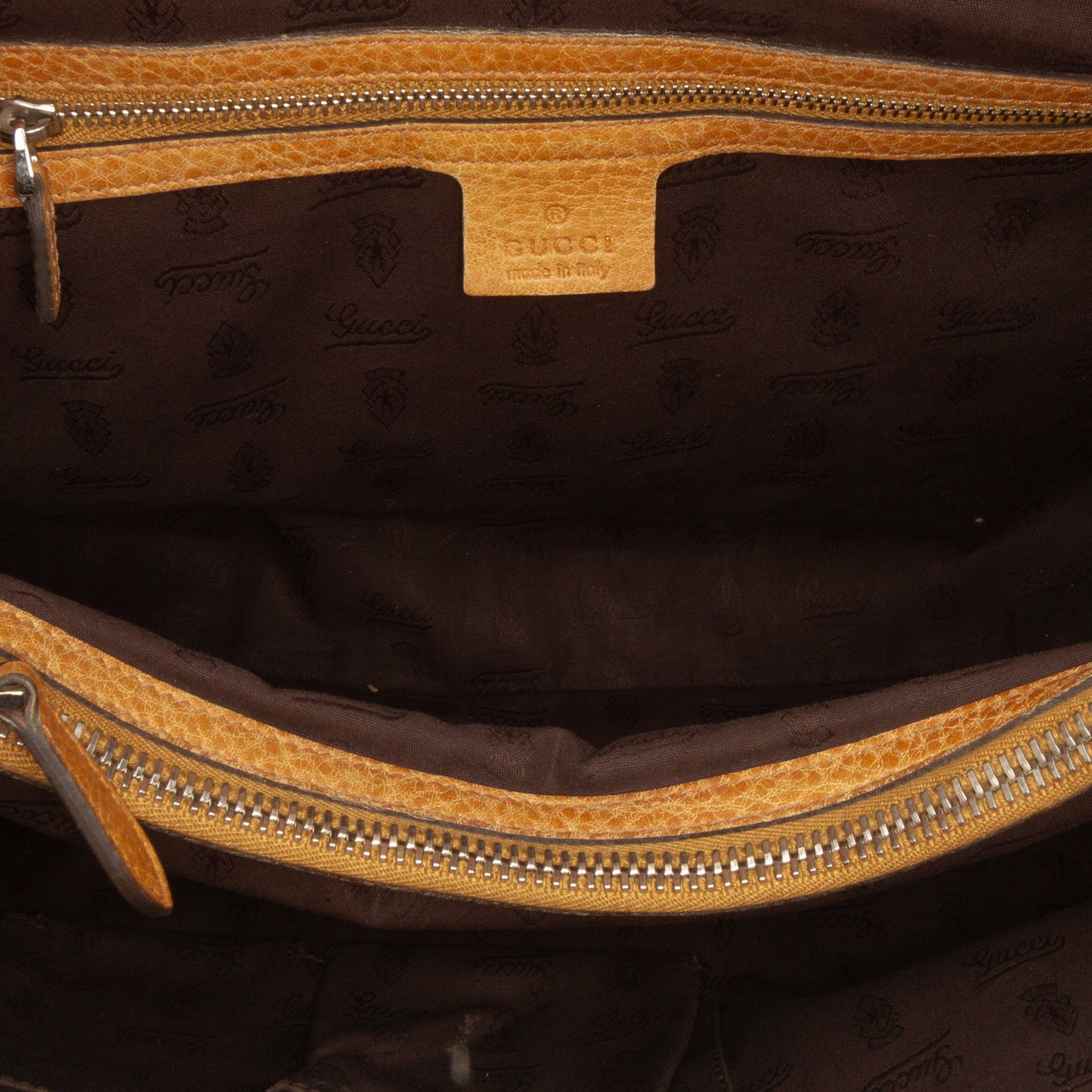 Gucci GG Canvas Bamboo Libeccio Tote Bruin