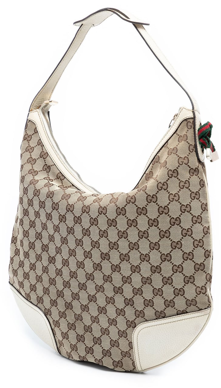Gucci Large GG Canvas Princy Hobo Bruin