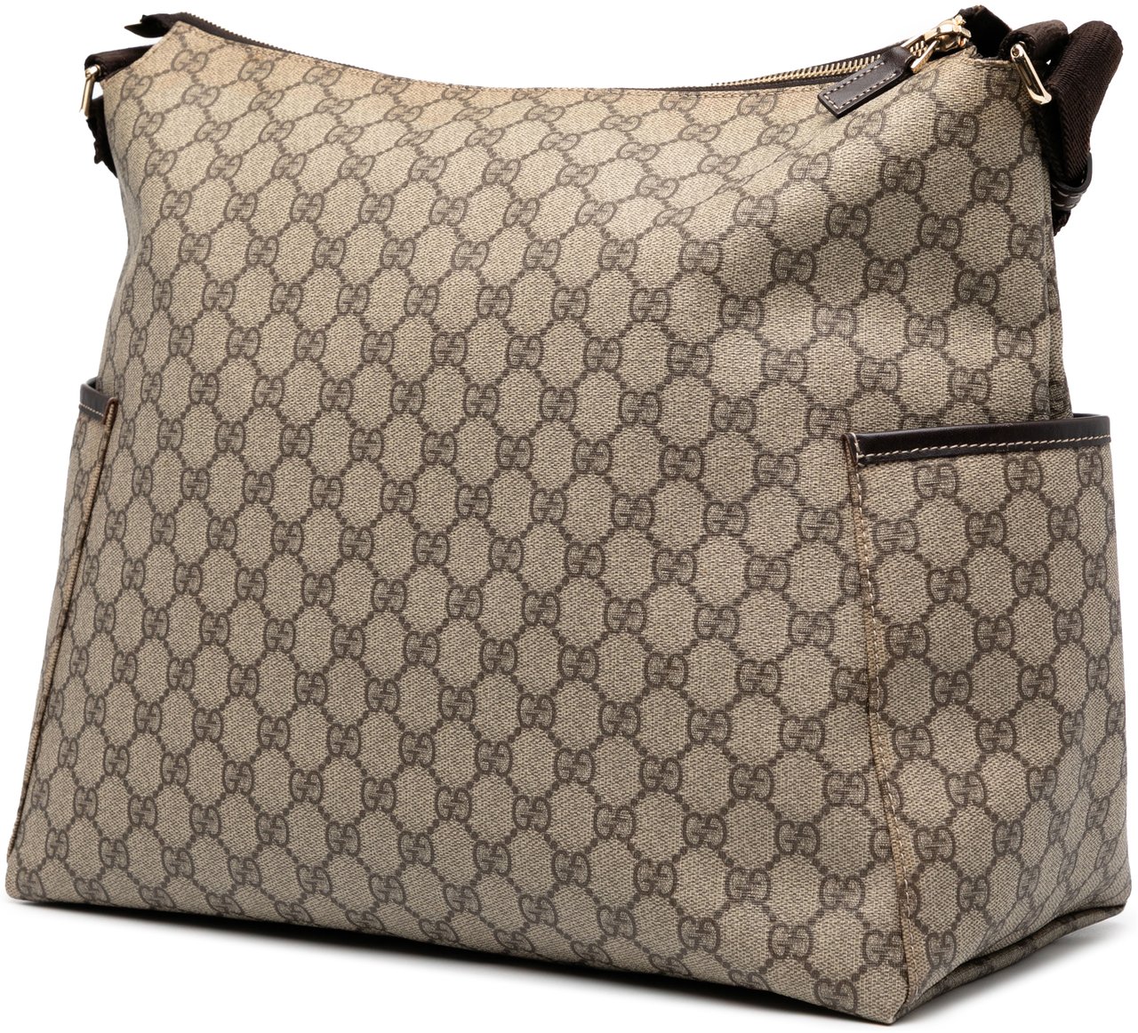 Gucci GG Supreme Diaper Messenger Bag Bruin