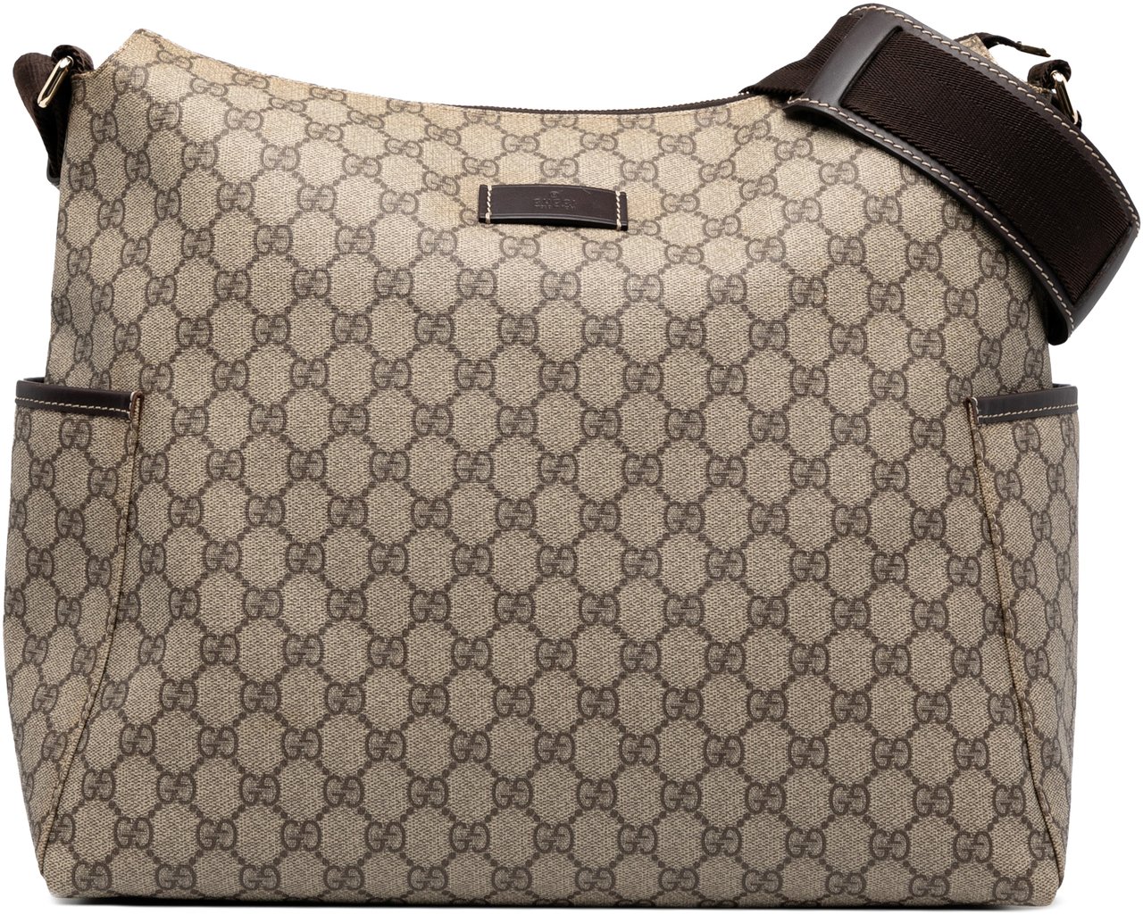 Gucci GG Supreme Diaper Messenger Bag Bruin
