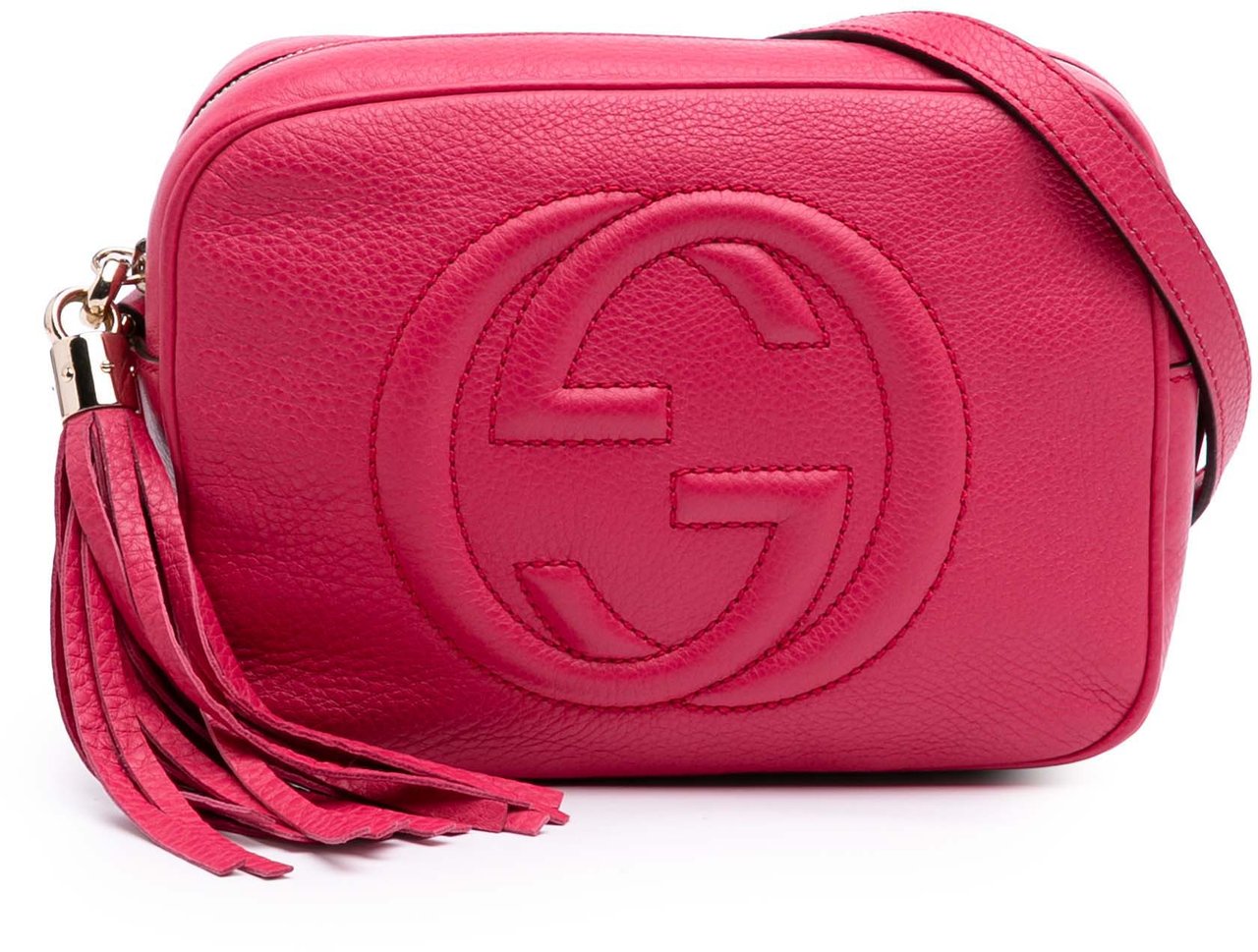 Gucci Leather Soho Disco Crossbody Roze