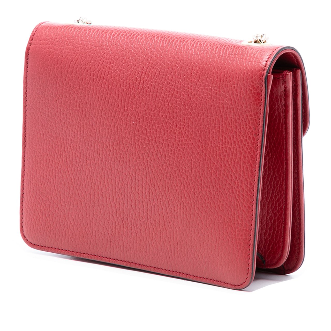 Gucci Small Dollar Calfskin Interlocking G Crossbody Rood