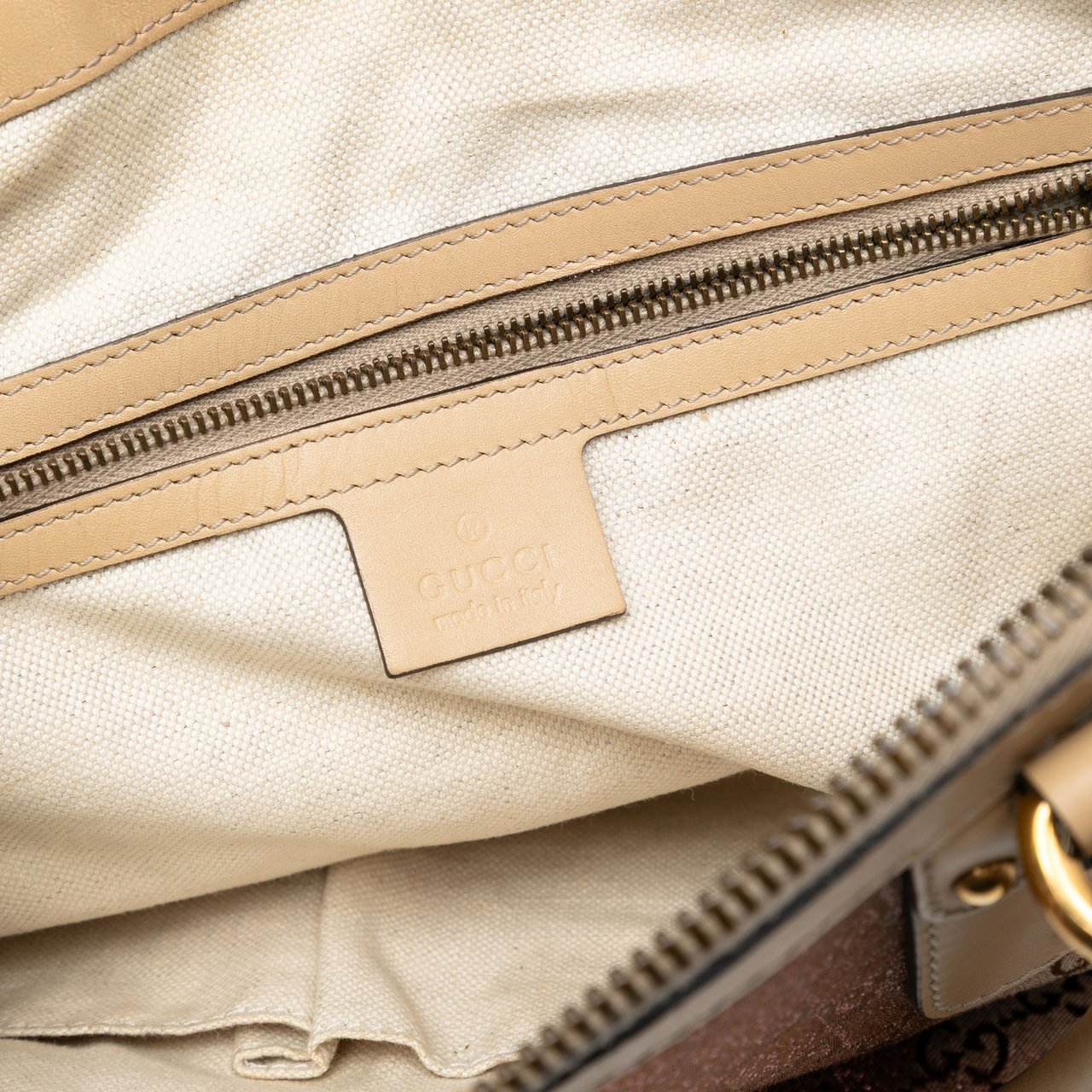 Gucci Medium GG Lurex Scarlett Satchel Bruin