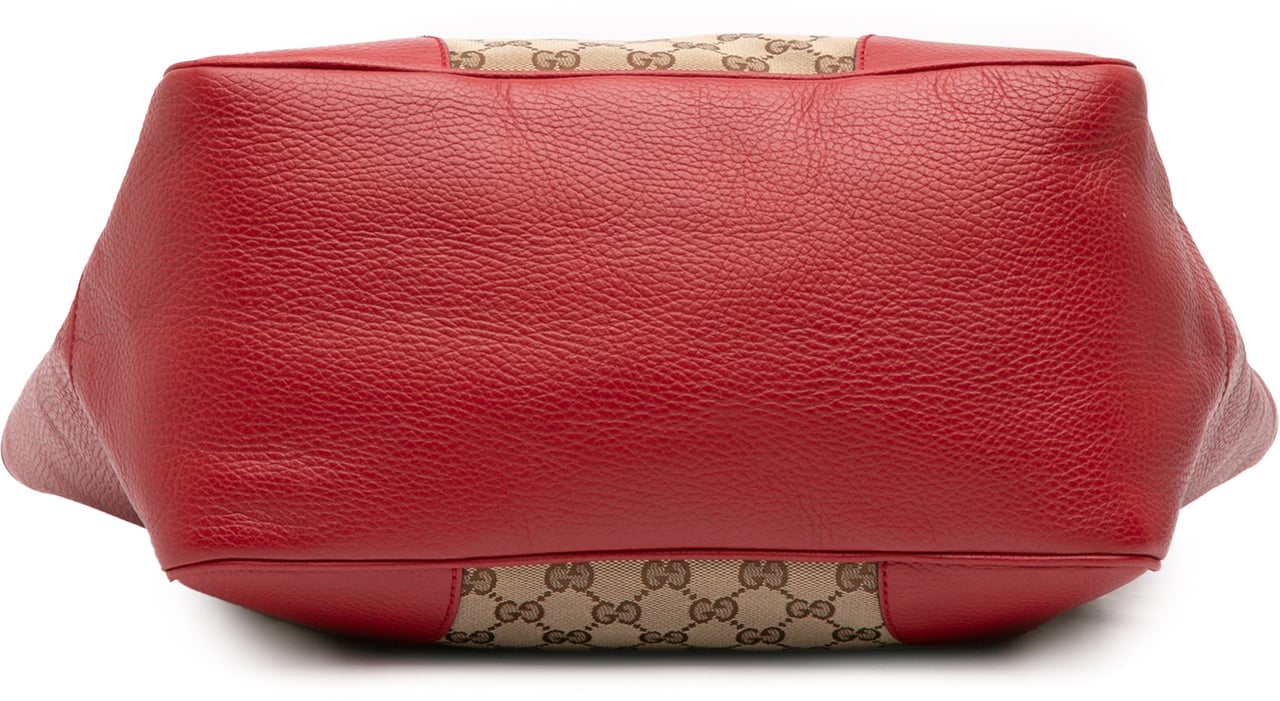 Gucci GG Canvas Bree Zippered Tote Bruin