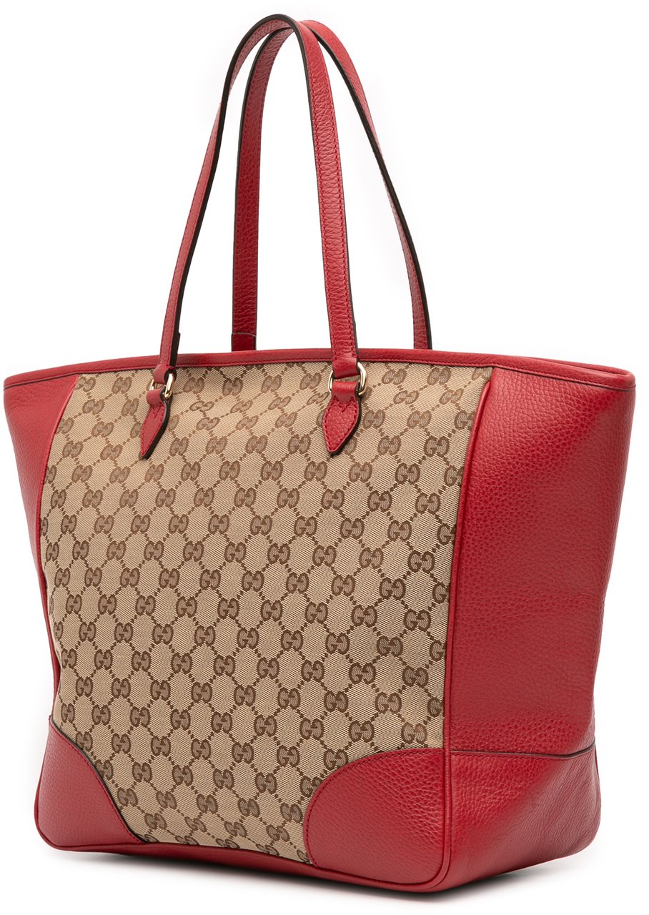 Gucci GG Canvas Bree Zippered Tote Bruin