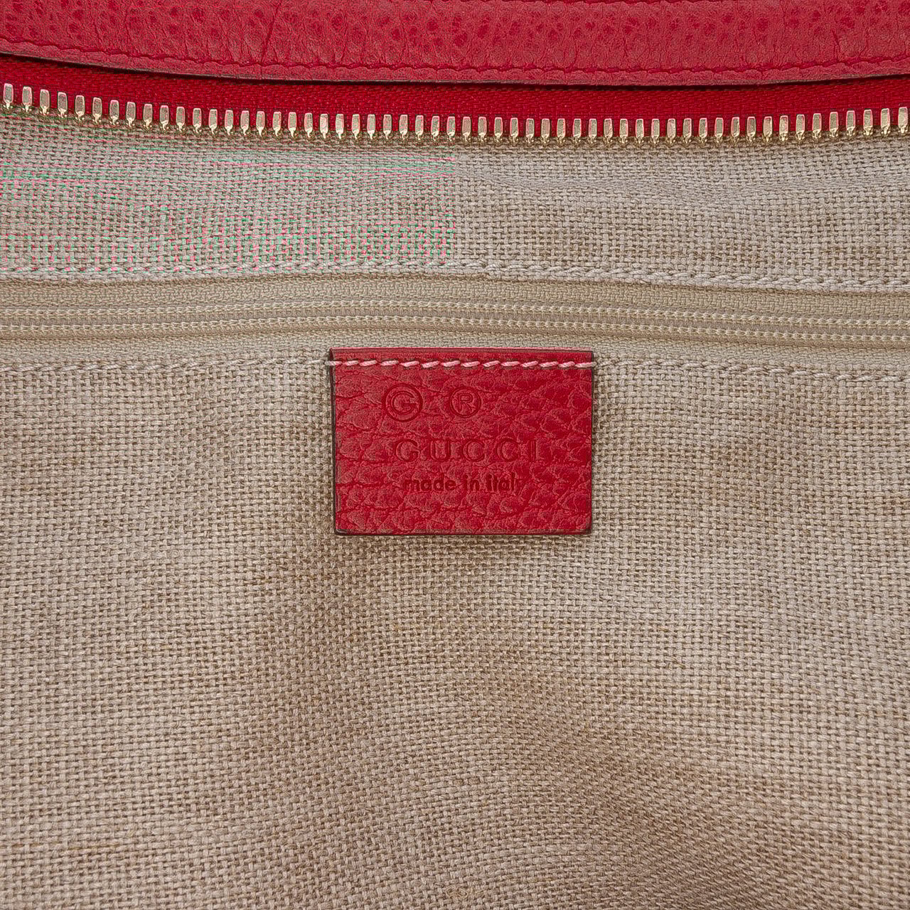 Gucci GG Canvas Bree Zippered Tote Bruin