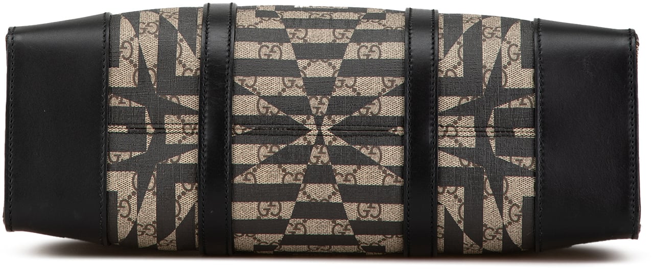 Gucci GG Supreme Caleido Vertical Tote Bruin