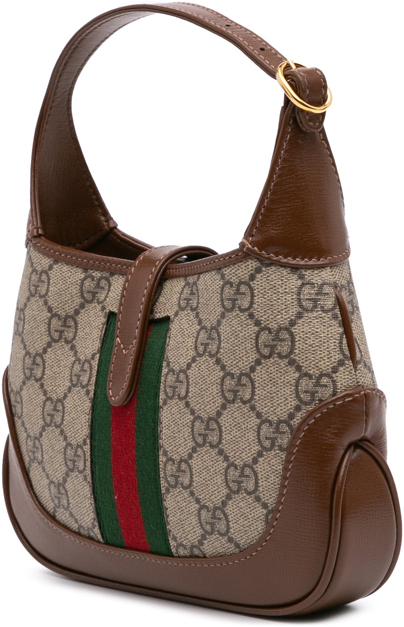 Gucci Mini GG Supreme Jackie 1961 Crossbody Bruin