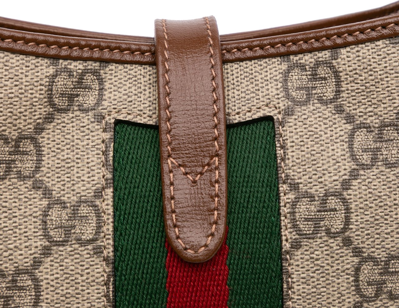 Gucci Mini GG Supreme Jackie 1961 Crossbody Bruin