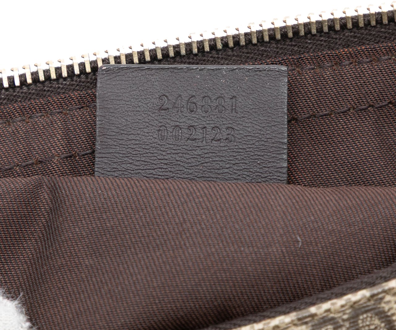 Gucci GG Supreme Double Pocket Crossbody Bruin