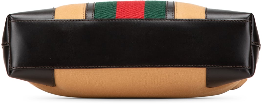 Gucci Canvas Web Shoulder Bag Bruin