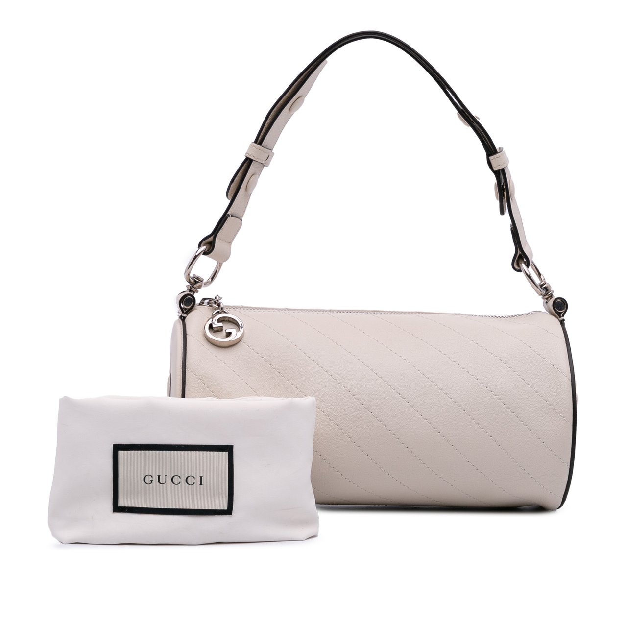Gucci Small Leather Blondie Shoulder Bag Wit