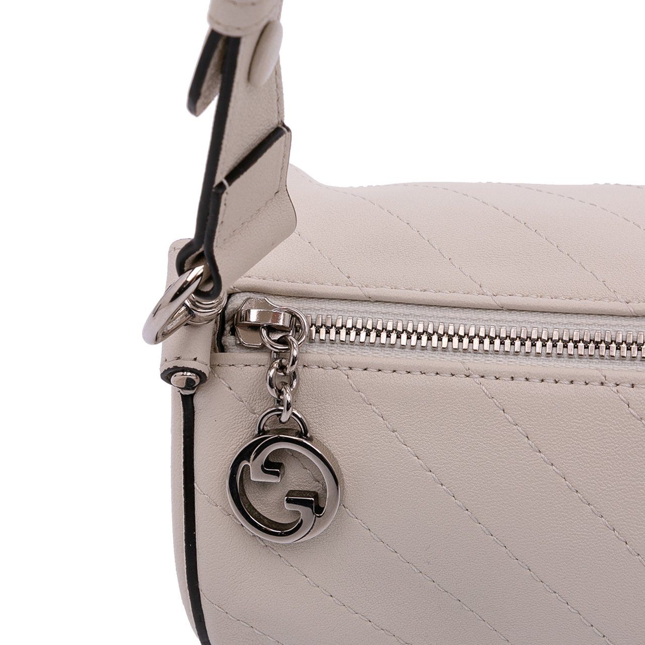 Gucci Small Leather Blondie Shoulder Bag Wit