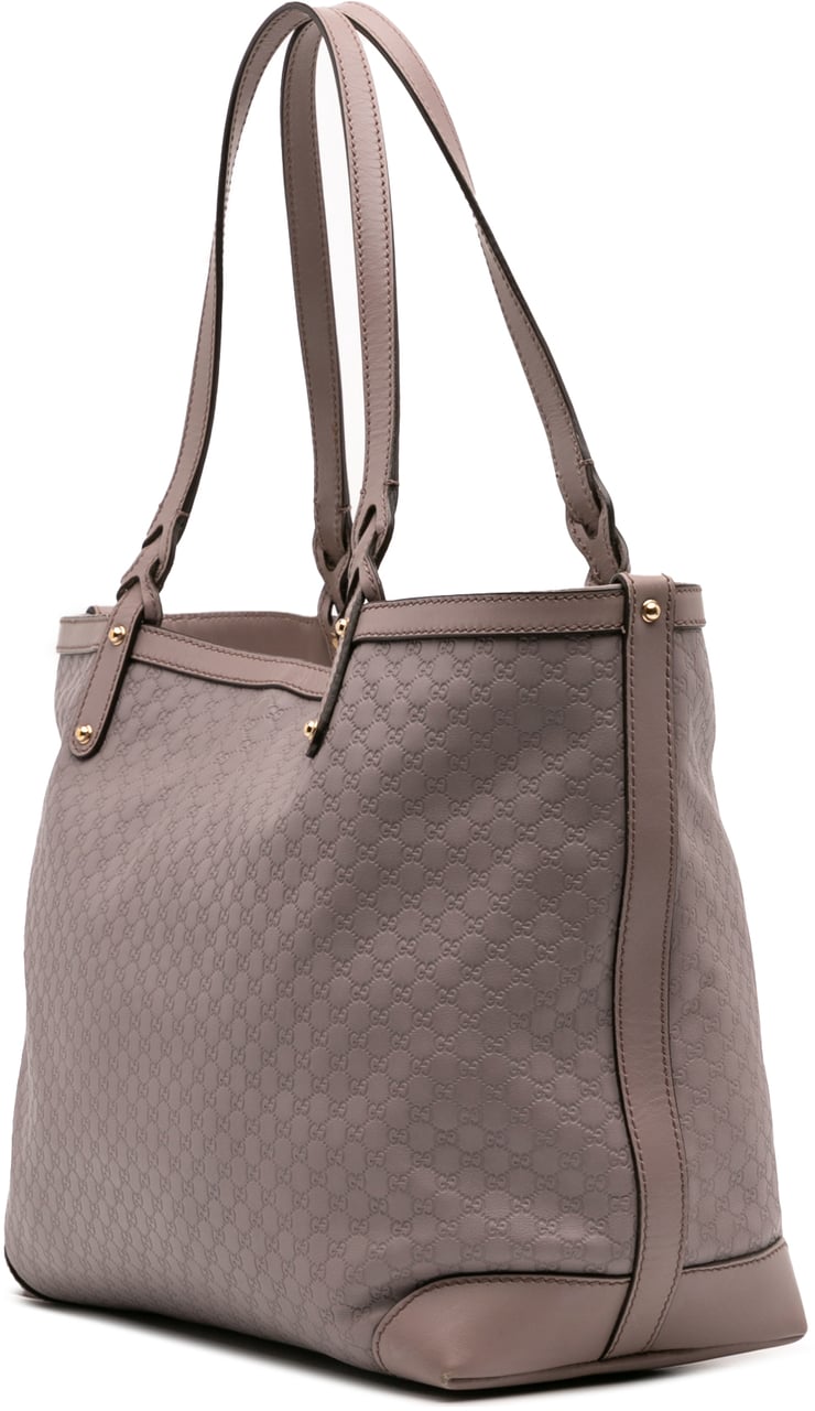 Gucci Medium Microguccissima Craft Tote Paars