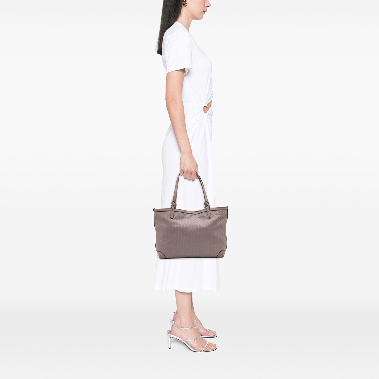 Gucci Medium Microguccissima Craft Tote Paars