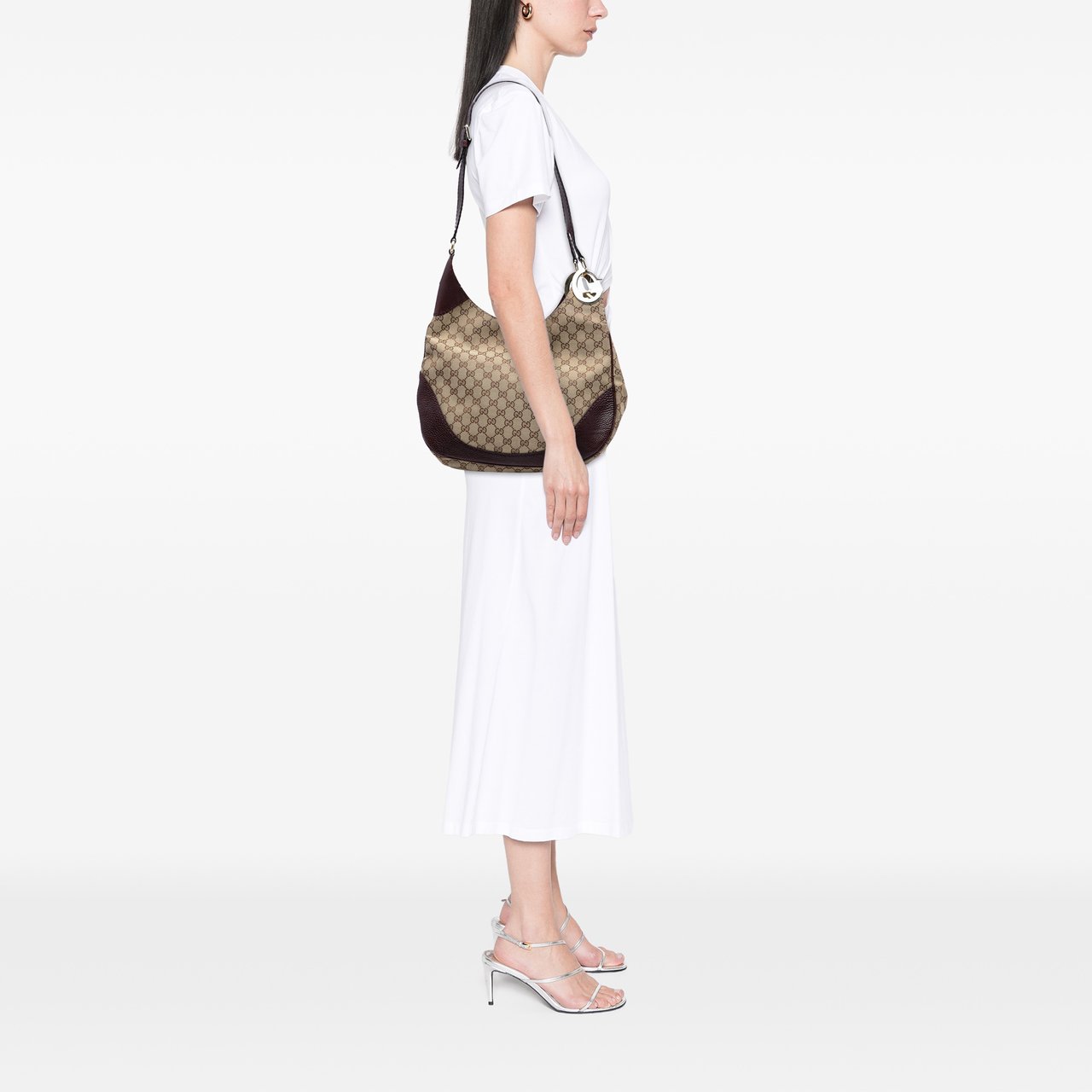 Gucci GG Canvas Charlotte Crossbody Bruin