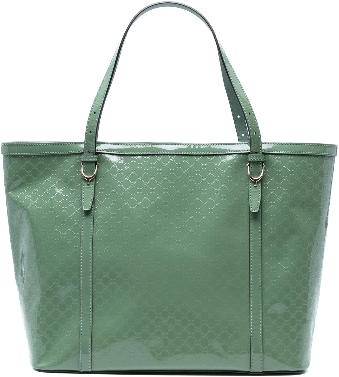 Gucci Microguccissima Patent Nice Tote Groen