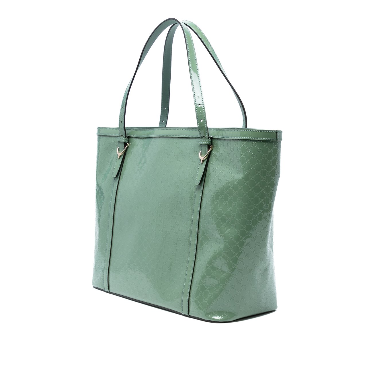Gucci Microguccissima Patent Nice Tote Groen