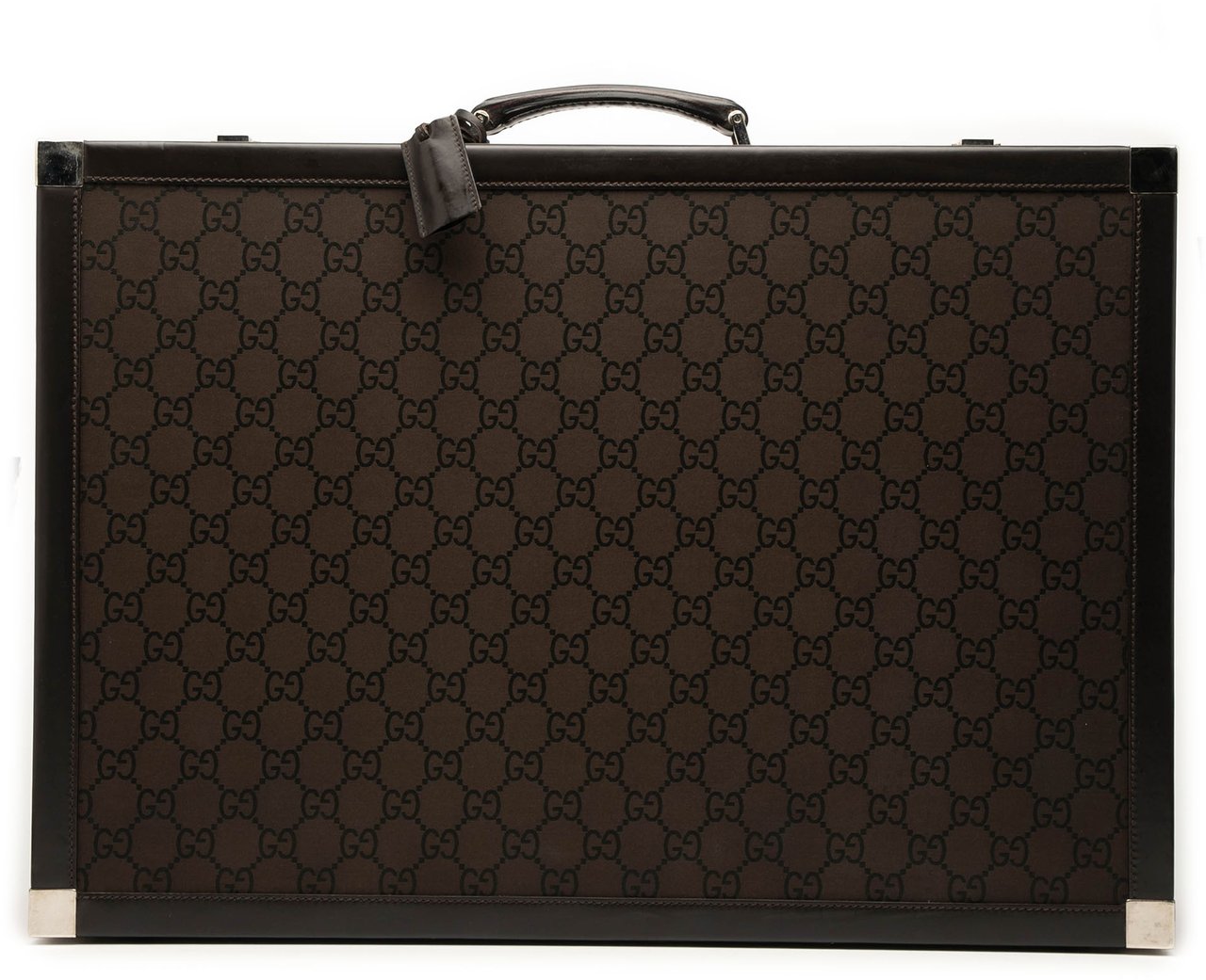 Gucci GG Canvas Trunk Suitcase Bruin