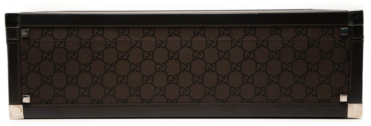 Gucci GG Canvas Trunk Suitcase Bruin