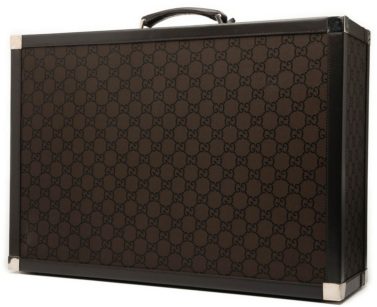 Gucci GG Canvas Trunk Suitcase Bruin