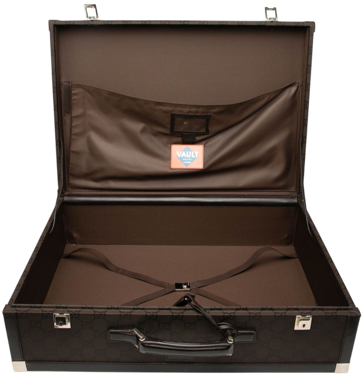 Gucci GG Canvas Trunk Suitcase Bruin