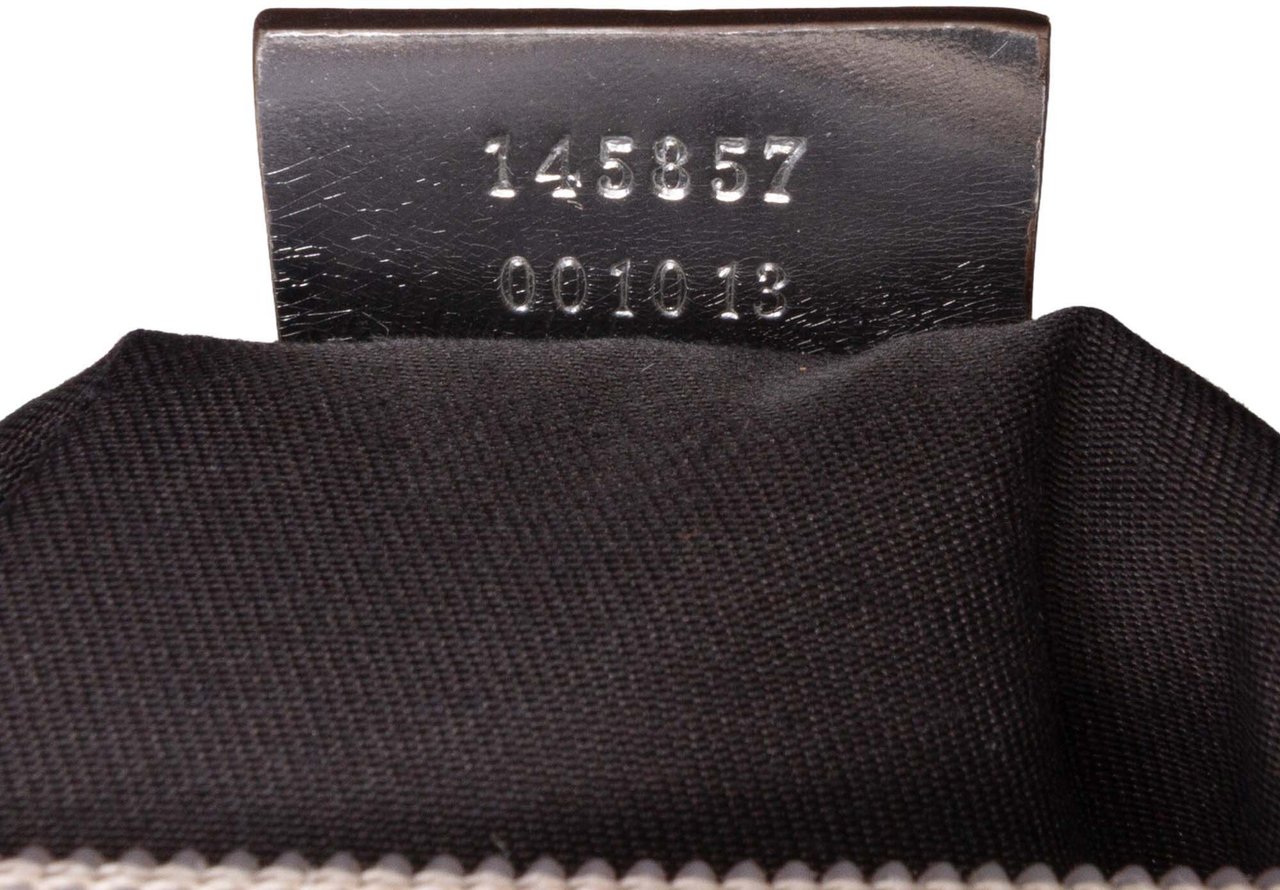 Gucci GG Canvas Web Crossbody Zilver