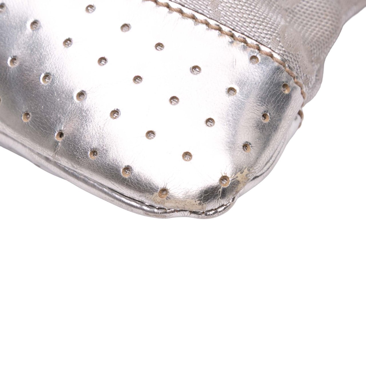 Gucci GG Canvas Web Crossbody Zilver