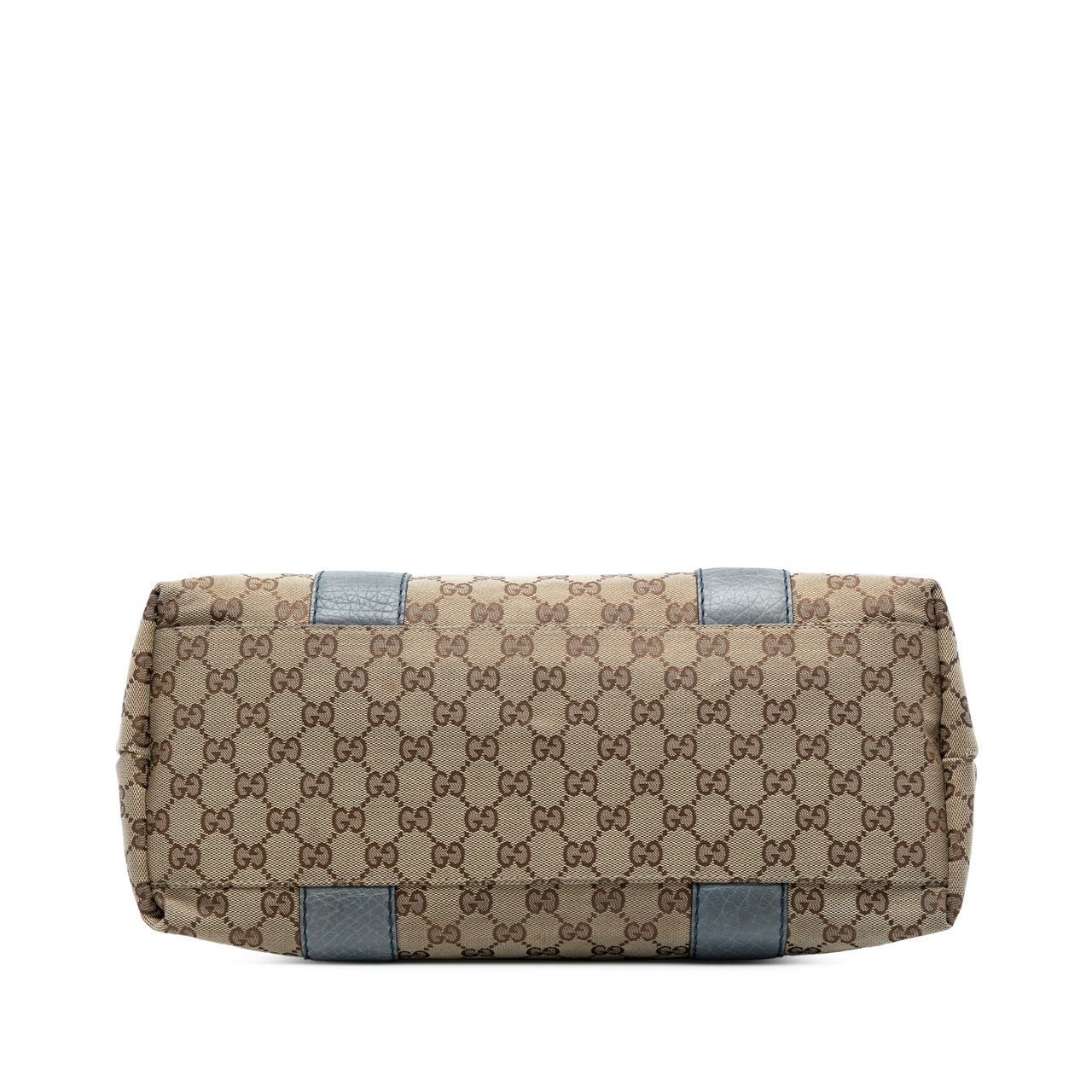 Gucci Medium GG Canvas Bamboo Libeccio Tote Bruin