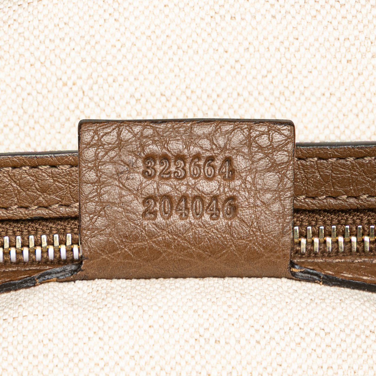 Gucci Large Calfskin Bamboo Shopper Satchel Bruin