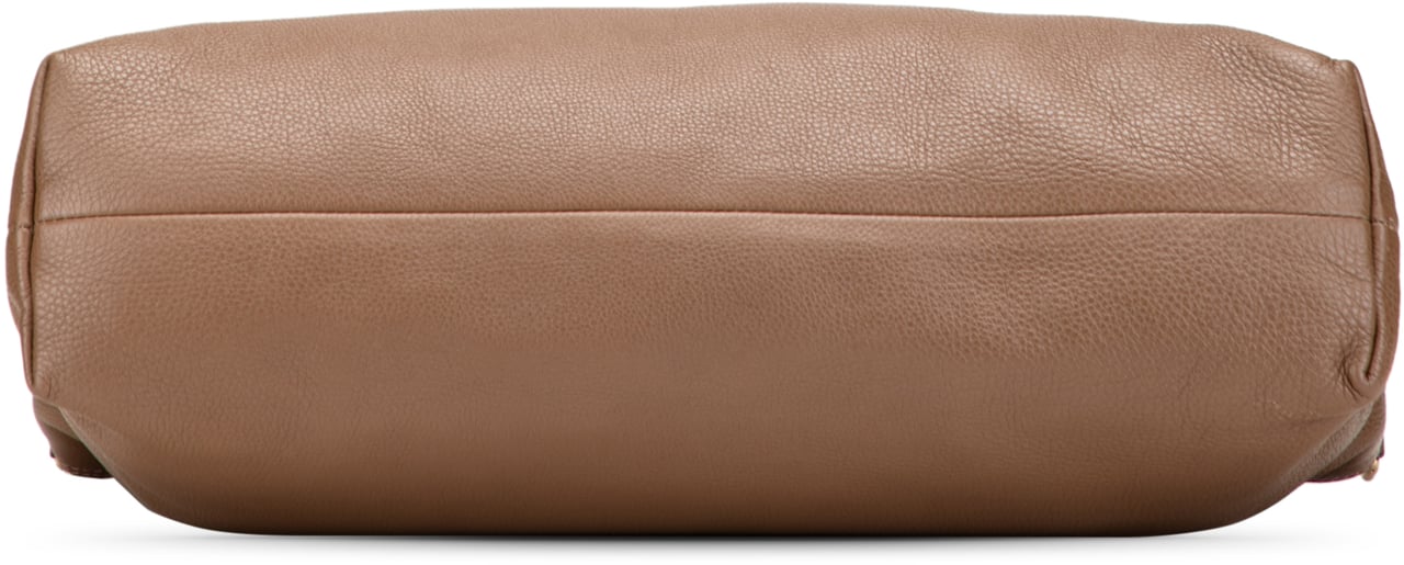 Gucci Large Calfskin Bamboo Shopper Satchel Bruin