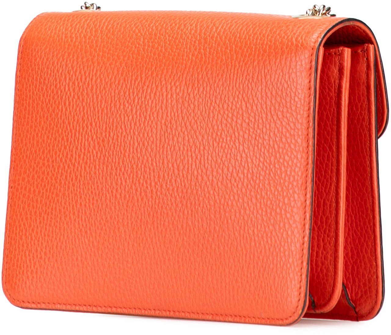 Gucci Small Dollar Calfskin Interlocking G Crossbody Oranje