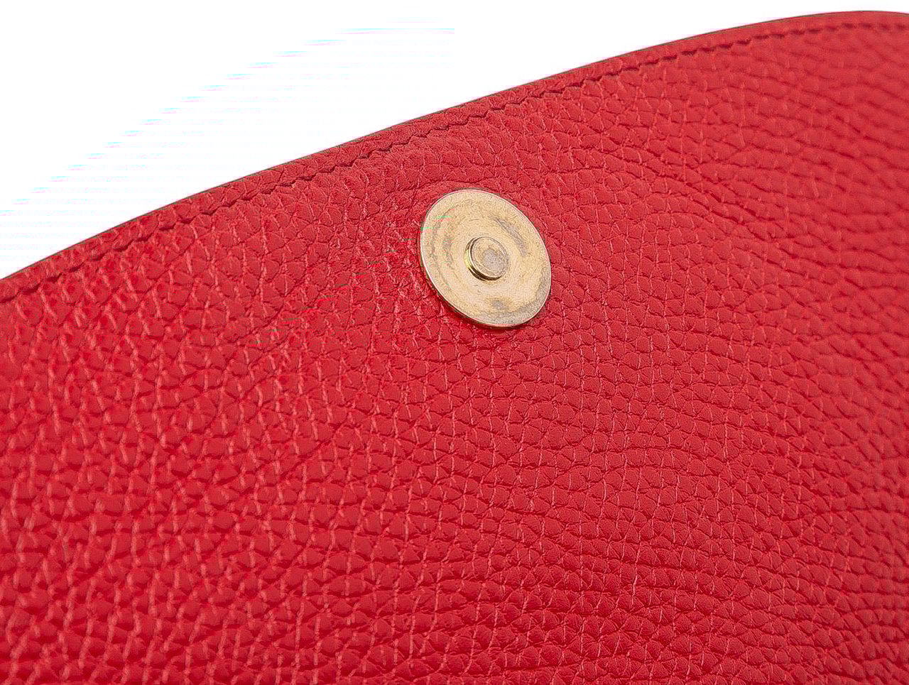 Gucci Medium Leather Soho Chain Flap Crossbody Rood