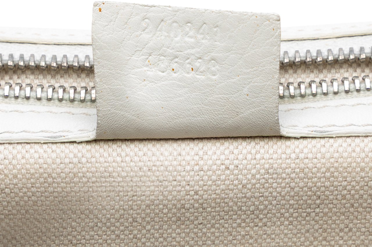 Gucci Large Pebbled Calfskin New Bamboo Top Handle Bag Wit