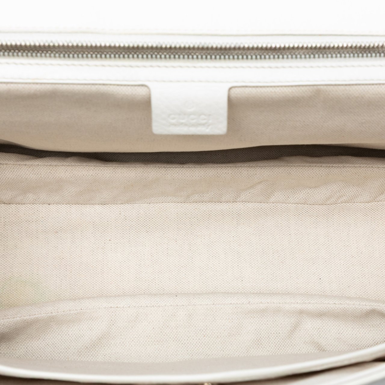 Gucci Large Pebbled Calfskin New Bamboo Top Handle Bag Wit