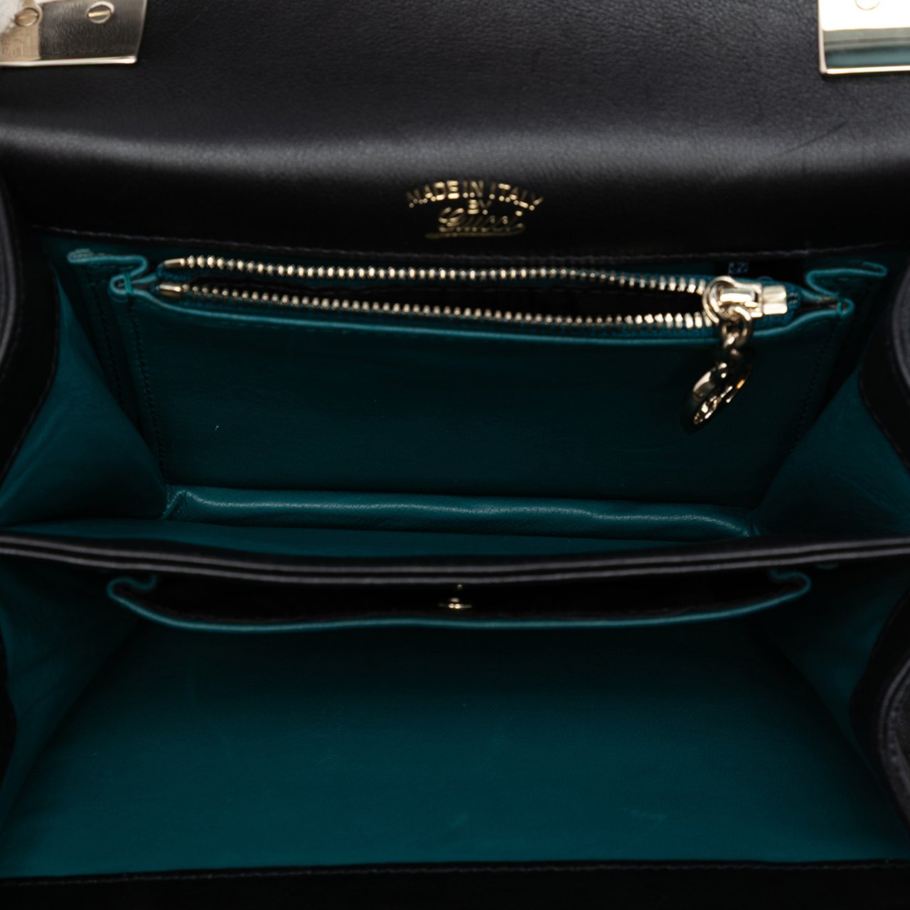 Gucci Nubuck 1973 Flap Handbag Zwart